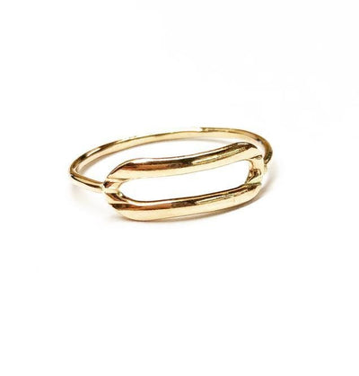 Krystal Link Ring-14k Gold Fill